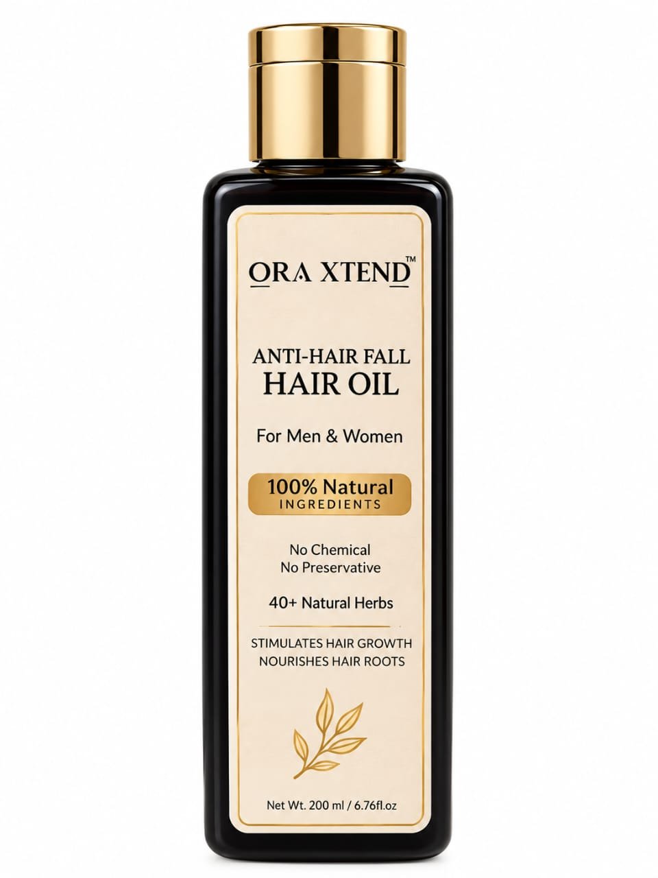ORA XTEND™ Premium Hair Oil – 200 ml | 40+ Natural Herbs | For Men & Women